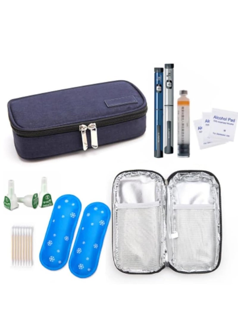 DMG TECH - Insulin Cooler Bag Insulin Cooler Travel Case with 2 Ice Packs - Image 1