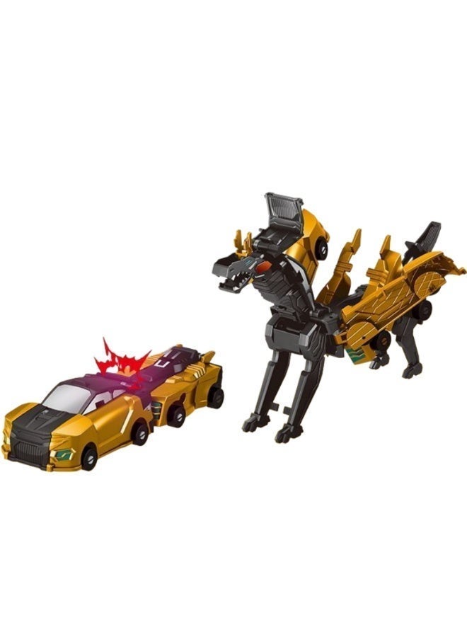 2-Pack Magnetic Dragon Transforming Car Toys – Manual Collision-Triggered Dragon-Car Morphing, Perfect Birthday Gift for Boys & Girls - Image 2