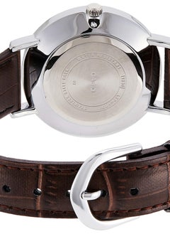 CASIO ساعة كاسيو انالوج بسوار جلدي ومينا زرقاء للزوجين MTP/LTP-VT001L-2BUDF  - Image 2