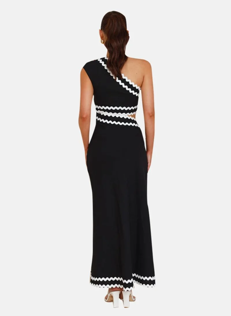 YUNIQEE One-Shoulder Cutout Dress