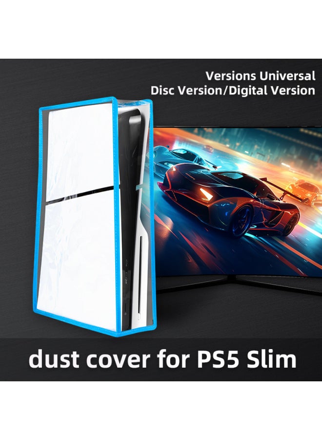 PS5 Slim Dust Cover For Sony Host Transparent Cover PS5 SLIM Game Host Dust Cover-Product Color:White - Image 2