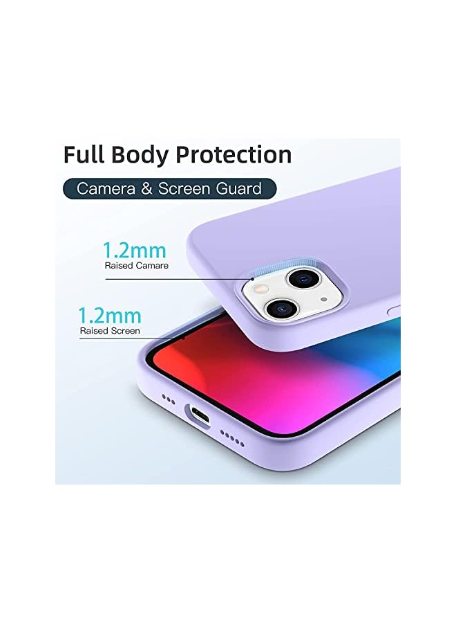 YoYoTech iPhone 14 Plus Case 6.7 Inch- (2022), Liquid Silicone, Cover-Slim, Soft, Stylish Shockproof Protective with Microfiber Lining Case Cover-Purple - Image 5