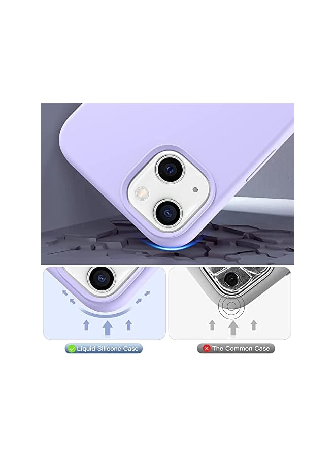 YoYoTech iPhone 14 Plus Case 6.7 Inch- (2022), Liquid Silicone, Cover-Slim, Soft, Stylish Shockproof Protective with Microfiber Lining Case Cover-Purple - Image 2