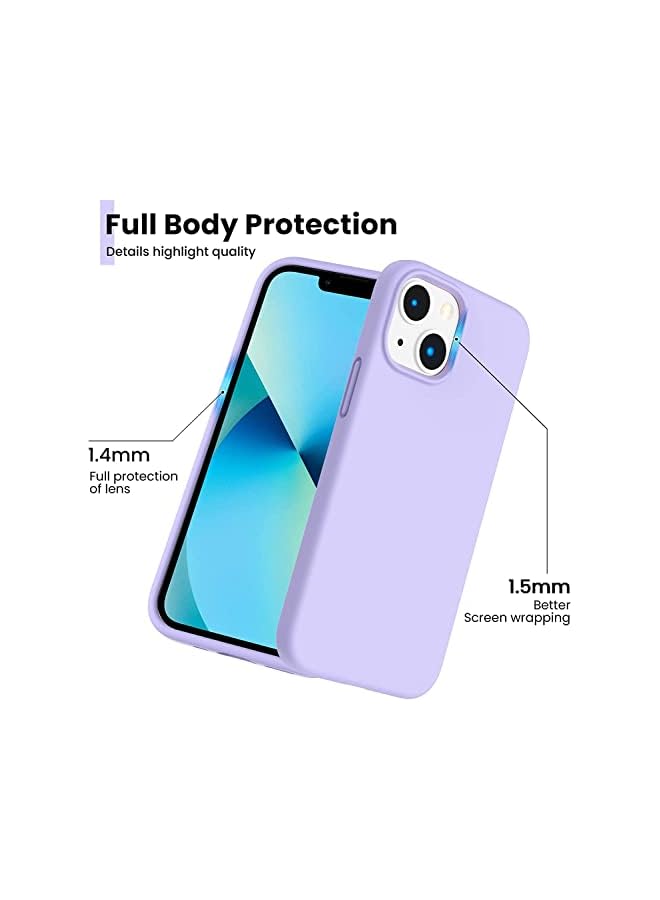YoYoTech iPhone 14 Plus Case 6.7 Inch- (2022), Liquid Silicone, Cover-Slim, Soft, Stylish Shockproof Protective with Microfiber Lining Case Cover-Purple - Image 4