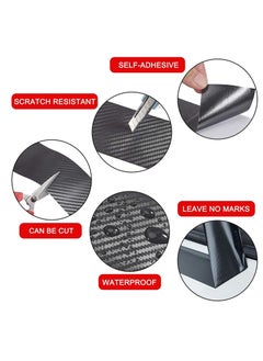 DMG TECH Car Door Edge Guards, Scratch Cover Sill Protector Bumper Protector 5D Carbon Fiber Car Wrap Film Automotive Self-Adhesive Anti-Collision Film Fits for Most Cars (1.2In x 33Ft, Black)  - Image 4