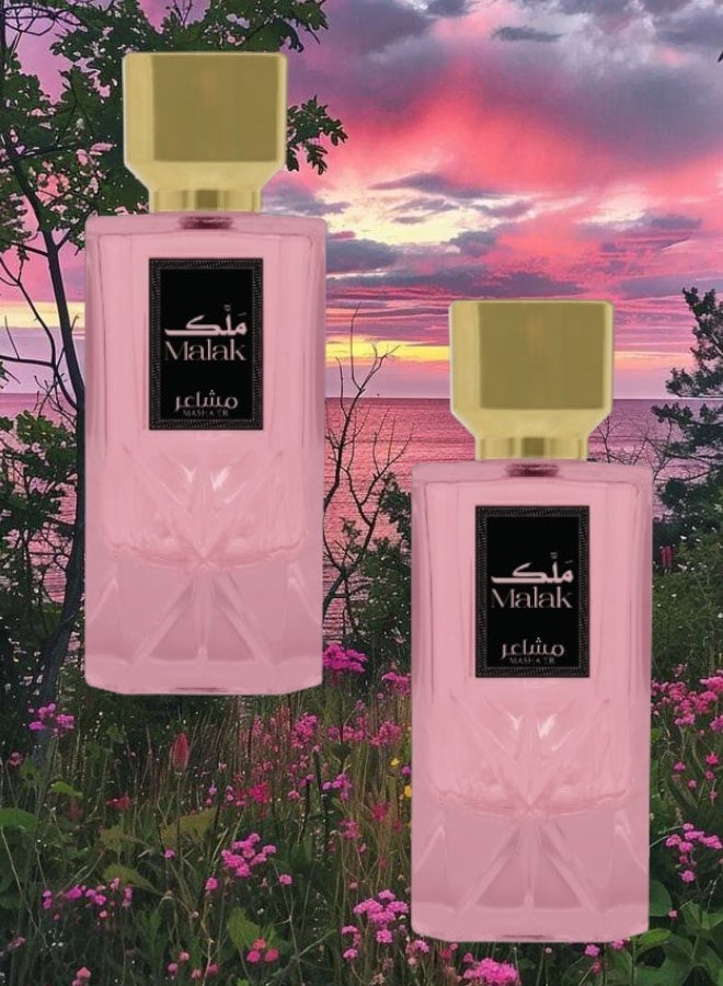 مشاعر 2 قطع عطر ملك 100مل - Image 1