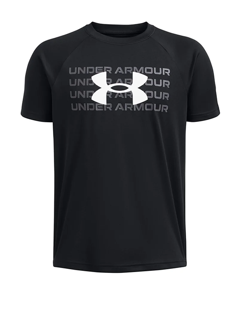 UNDER ARMOUR Boys' Tech Logo Short Sleeve T-shirt