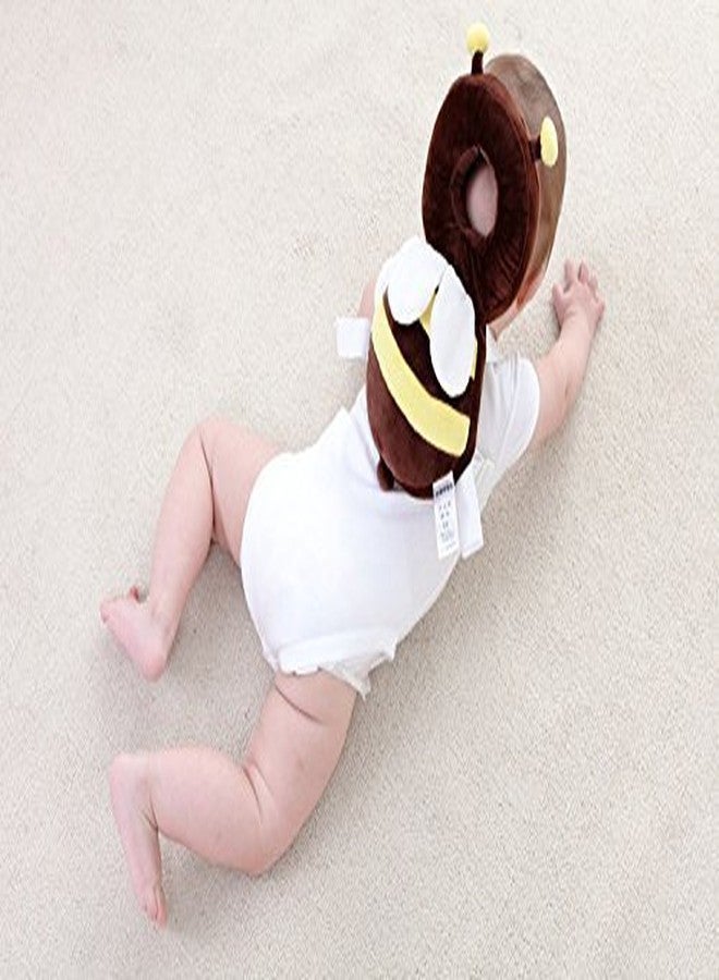 PRISCILLA Baby Toddlers Kids Child Head Back Safety Protector Pad Cushion Pillow with Straps (Brown) - Image 2