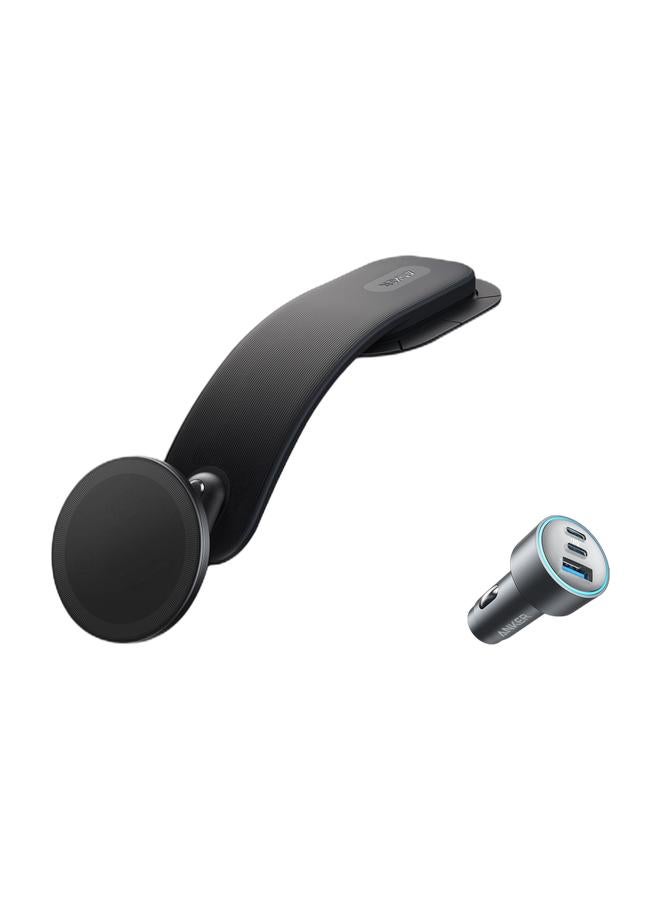 Anker Magnetic Car Mount for iPhone 16/15, 360° AdjustableCar Phone Holder with Alloy Bracket, Only for iPhone 16/16 Pro/16 Pro Max/16 Plus and More (Does Not Support Charging) & USB-C Car Charger, 67W 3-Port Compact Fast Charger, 535 Car Adapter with PIQ 3.0 for iPhone 17/17 Pro/17 Pro Max, Galaxy S23, iPad Air, and More (USB-C to USB-C Cable Included)Bundle - Image 1