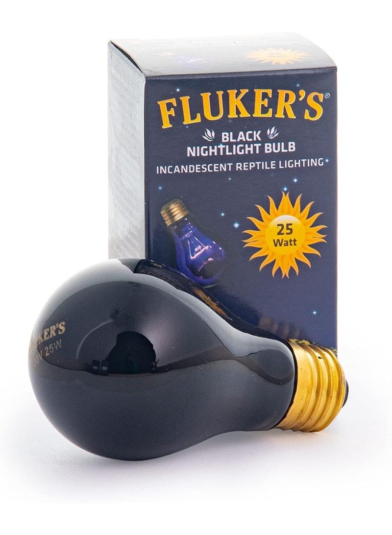Fluker's Fluker's Incandescent Black Nightlight Bulbs for Reptiles, 25 Watt - Image 1