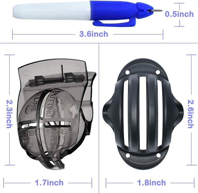 Cualfec Precision 8 Pack Golf Ball Marker Golf Ball Line Drawing Marker 4Golf Ball Liner Golf Ball Marking Tool Golf Accessories Golf Ball Alignment Marking Tool - Image 4
