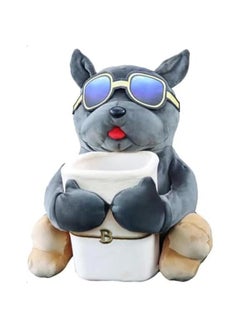 Multifunctional Deluxe Car Trash Can and Storage Box,Cute Car Tissue Box, Creative Animal Cartoon Tissue Box Decorative Organizer for Car Home, Dog
