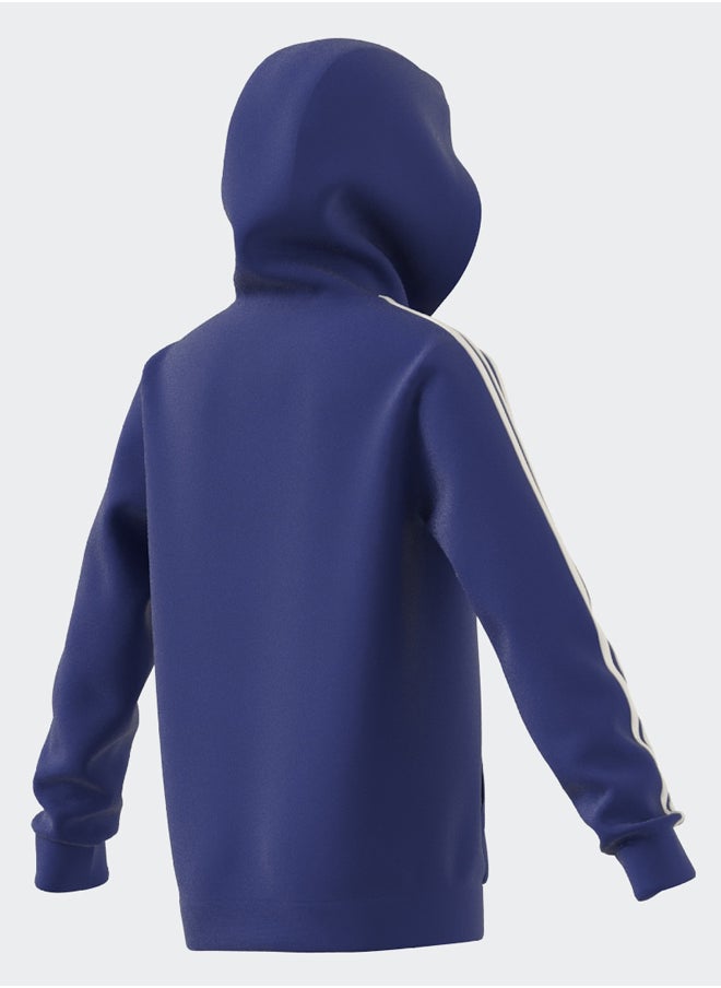Essentials 3-Stripes Fleece Full-Zip Hoodie