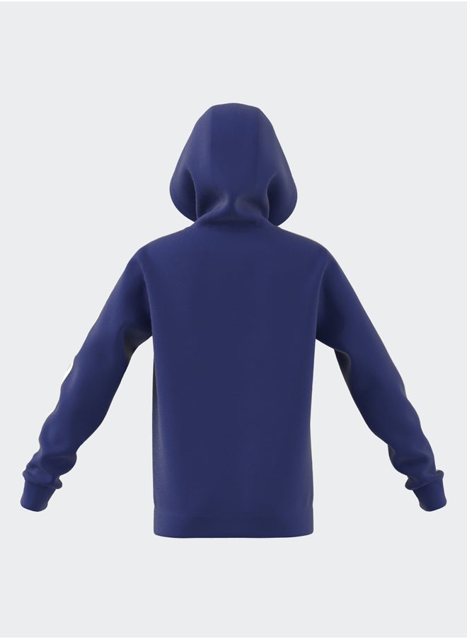 Essentials 3-Stripes Fleece Full-Zip Hoodie