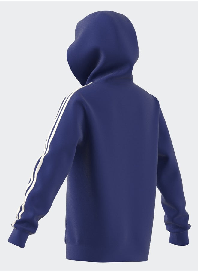 Essentials 3-Stripes Fleece Full-Zip Hoodie