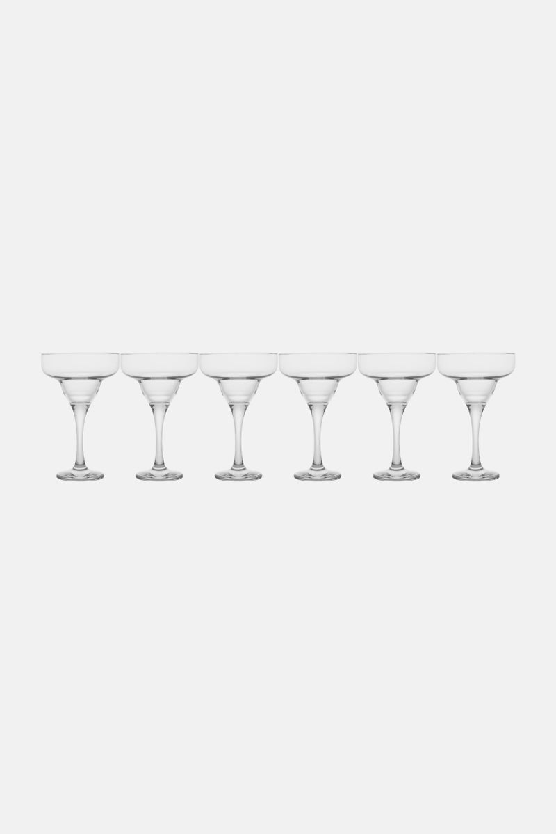 LAV 6 Pieces Misket Magarita Glass, Transparent - Image 1