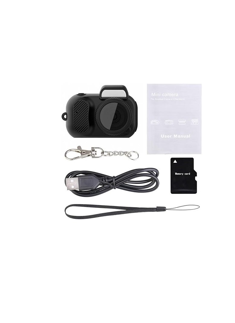 Generic - 1080p Hd Mini Sport Camera - Key Chain Mini Camera - Micro Video Camera - mini camera keychain - Retro Portable Mini Pixel Camera with Eight Filters for Indoor Home Outdoor - Image 1