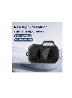 Generic 1080p Hd Mini Sport Camera - Key Chain Mini Camera - Micro Video Camera - mini camera keychain - Retro Portable Mini Pixel Camera with Eight Filters for Indoor Home Outdoor  - Image 4