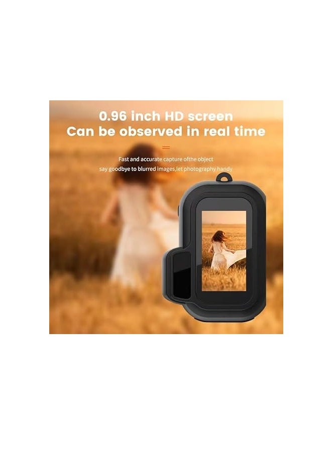 Generic - 1080p Hd Mini Sport Camera - Key Chain Mini Camera - Micro Video Camera - mini camera keychain - Retro Portable Mini Pixel Camera with Eight Filters for Indoor Home Outdoor - Image 1