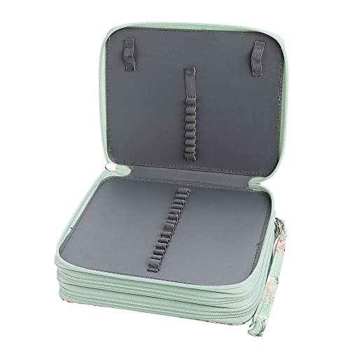 Lbxgap Rose Colored Pencil Organizer - 72 Slot Case with Zipper for Watercolor Pens, Markers and More - Image 4