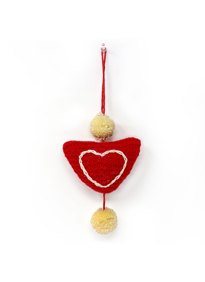 Indigifts - Indigifts Valentine Gifts Hamper Micro Satin Love Quote Romantic Couple On A Swing Cushion Cover with Fibre Filler, Mug and Wool Heart Hanging, Gifts for Girlfriend, Gifts for Wife, Love Gifts - Image 1