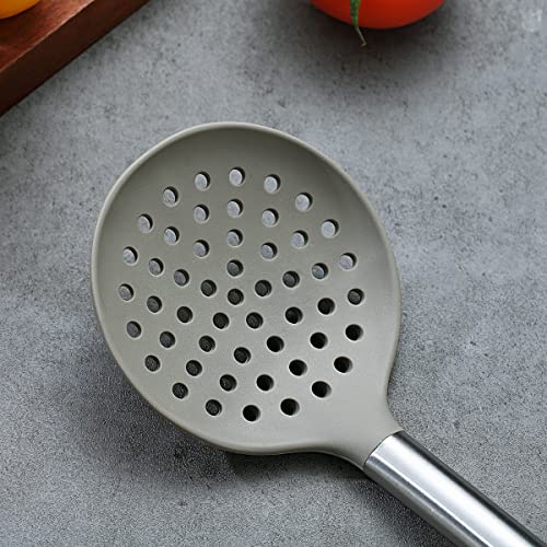 Berglander Skimmer, Non-stick Silicone Strainer, Kitchen Cooking Skimmers For Non-Stick Cookware, Dishwasher Safe, Easy to Clean - Image 4