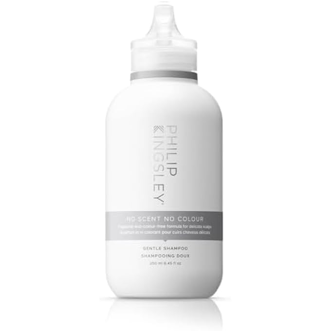 Philip Kingsley NO SCENT NO COLOUR SHAMPOO FOR SENSITIVE DELICATE SCALPS DAILY USE GENTLE CLEANSING SHAMPOO UNSCENTED FRAGRANCE-FREE COLOR-FREE VEGAN-FRIENDLY FOR ALL HAIR TYPES, 250ML - Image 2