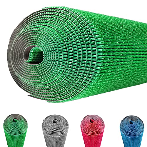 SAI PRASEEDA 24 X 96 Inch 2 X 8 Feet PVC Stick Turf Mat for Home Entrance Floor Mat - Green Color TRFMT53 - Image 1