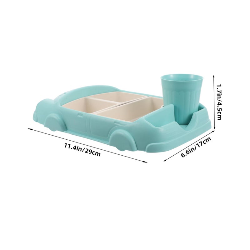 Cartoon Design Divided Dinner Plate Unbreakable Food Grade Portion Control Self Feeding Dinnerware - Image 3