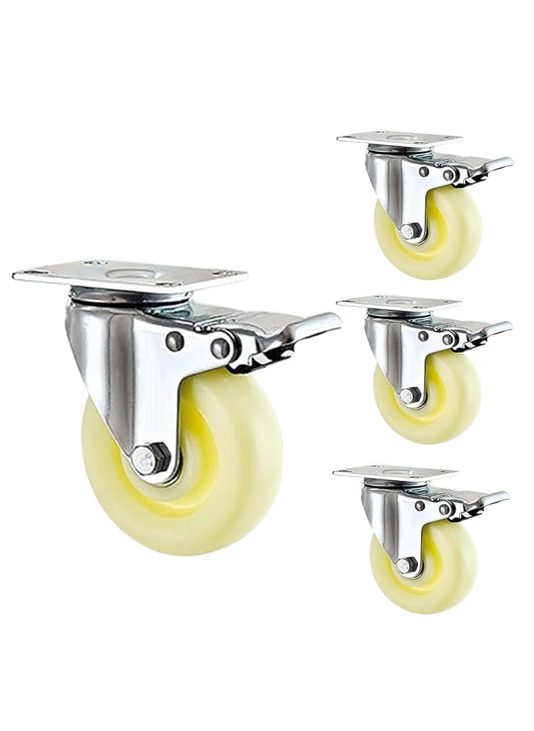 THOISEWELT THOISEWELT Mall Airport Heavy Trolly Transfer Caster Wheel For Industrial Plate Moving Caster Wheel 800kg Loading Capacity 4 Brack Wheel  - Image 1