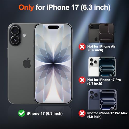 NOXO Ultra-Hybrid Triangle Back Case Cover for iPhone 17, | Shockproof Design | Camera Protection | Soft TPU & Rugged PC | Bumper Case Cover for iPhone 17, (Scarlet Red) - Image 2