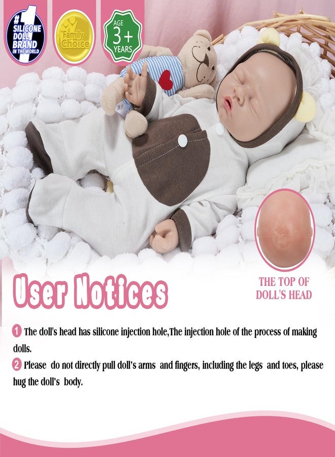 Vollence 12 inch Realistic Silicone Babies Anatomically Correct Cute Silicone Dolls for Kid Birthday Collectible Gifts - Girl - Image 2
