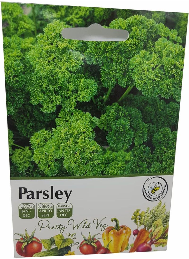 GGOOT Parsley Seeds Vegetable Fruit Seeds Veg Seeds Cabbage Carrot Sweetcorn Tomato Strawberry (Parsley)  - Image 1