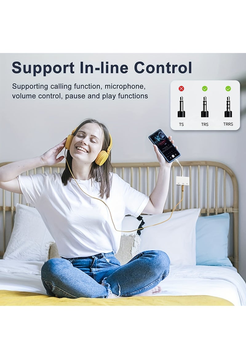 Generic - 3 in 1 USB Female OTG Adapter with Charging and 3.5mm Headphone Audio Jack Splitter for iPhone/iPad,Support USB Flash Drive,MIDI Keyboard - Image 1