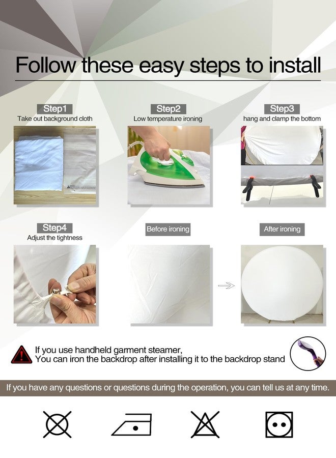 خلفية تصوير دائرية سوداء وذهبية من OFILA، مقاس 7.2 قدم، ذهبية لامعة، مثالية لتصوير عيد ميلاد سعيد. مصنوعة من قماش عالي الجودة، مناسبة لتزيين حفلات أعياد الميلاد، وجلسات التصوير في الاستوديوهات. مصنوعة من البوليستر. - Image 4