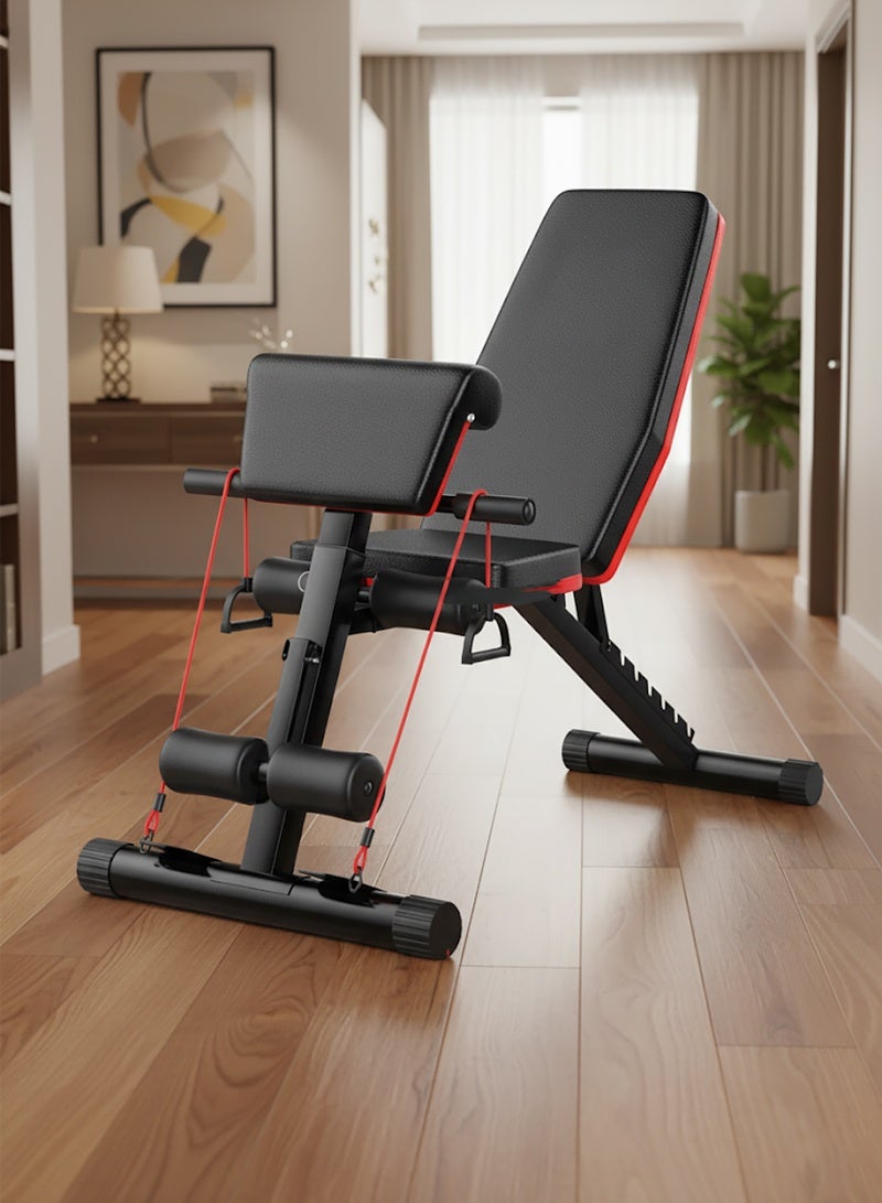 إيه جي دي مقعد لتمارين الجسم بالكامل، قابل للتعديل والإمالة، متعدد الاستخدامات، مناسب للاستخدام المنزلي والصالات الرياضية - Image 1