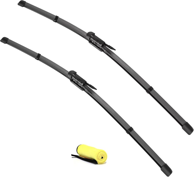 LUTEUS Windshield Wipers 26"+23"（Pinch Tab,Set of 2) replacement for Toyota Sequoia 2008-2020, Toyota Tundra 2007-2020 Premium All-Season Automotive Windshield Wiper Blades - Image 1