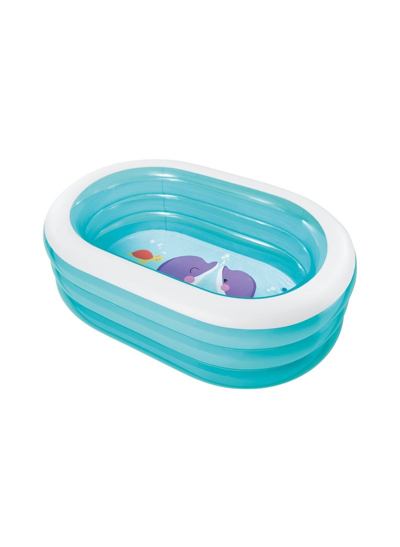 INTEX My Sea Friends Inflatable Kiddie Pool 163x107x63cm - Image 1