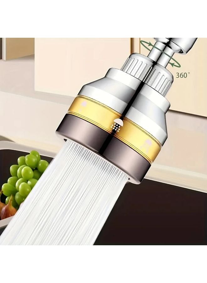 Fine Copper Short Three Speed Heavy Duty Brass Kitchen Faucet Extension Anti Splash Rotating Connector For Sink Dishwasher Pasta Boiler - Image 1