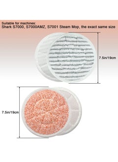 Y&D S7000 Pads Replacement Steam Mop Pads, Compatible with Shark S7001 S7000AMZ, S7001TGT S7201 Series & Scrub All-in-One Scrubbing (10-Pack)  - Image 3