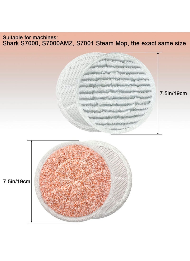 Y&D - S7000 Pads Replacement Steam Mop Pads, Compatible with Shark S7001 S7000AMZ, S7001TGT S7201 Series & Scrub All-in-One Scrubbing (10-Pack) - Image 1