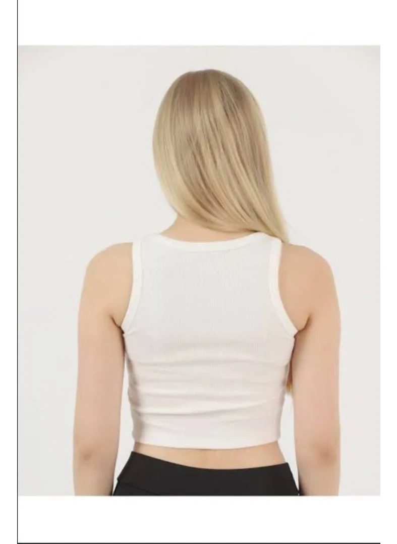 Tektaş Sila Sella Ribbed Sleeveless Flexible Crop