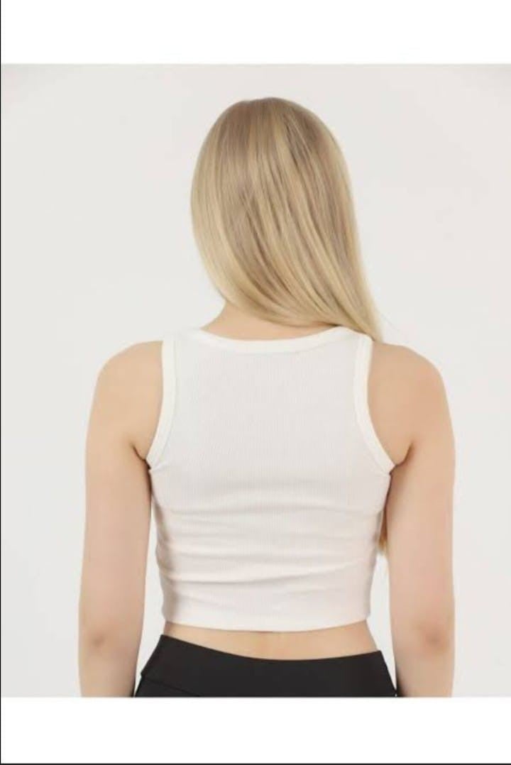 Sila Sella Ribbed Sleeveless Flexible Crop