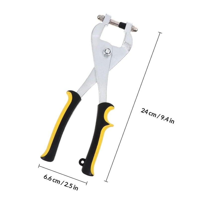 HANABASS Leather Hole Punch Pliers for Belt and Strap Crafting, Stainless Steel Manual Hole Puncher Tool for Metal, Leather, and Aluminum Sheets, Portable DIY Leathercraft Accessory - Image 2