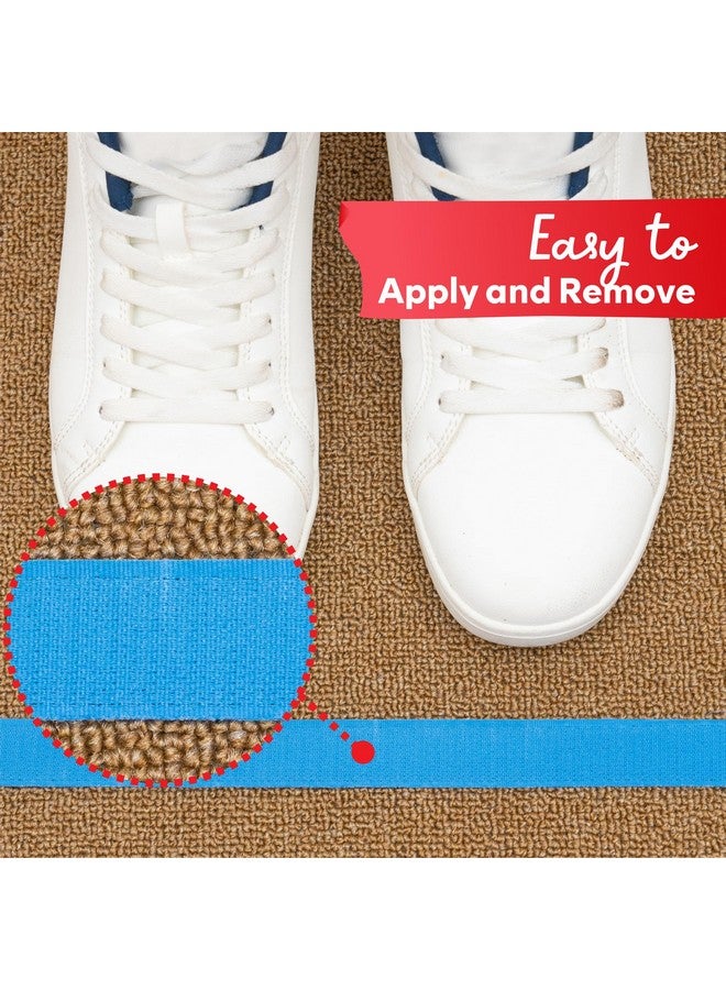 XFasten Carpet Marker Strips For Classroom, 100 Feet (4 Rolls) Carpet Markers For Teachers, Sit Spots For Classroom Carpet, Floor Tape Sensory Path For School (Red, Green, Blue, Yellow) 1-Inch Width - Image 4