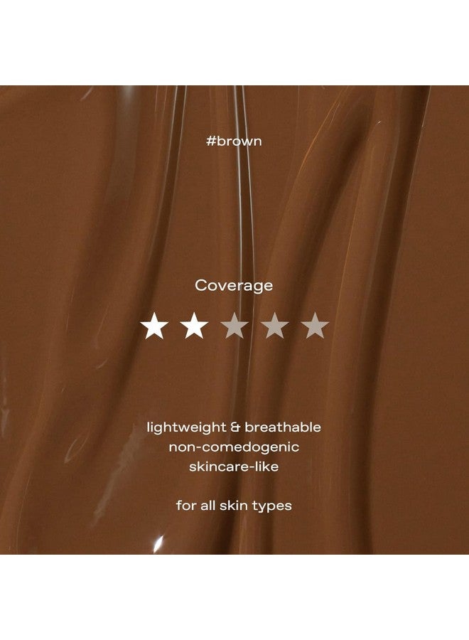 Glow glow breathable blemish balm #brown : lightweight & hydrating, skincare-like, medium-coverage bb cream infused with green tea water, 1 fl oz - Image 4