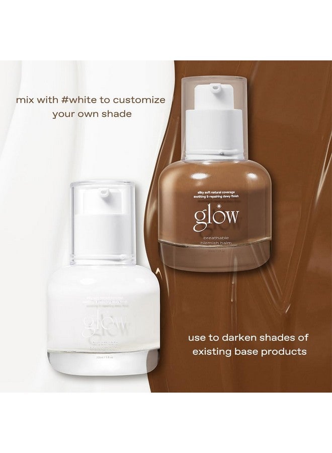 Glow glow breathable blemish balm #brown : lightweight & hydrating, skincare-like, medium-coverage bb cream infused with green tea water, 1 fl oz - Image 5