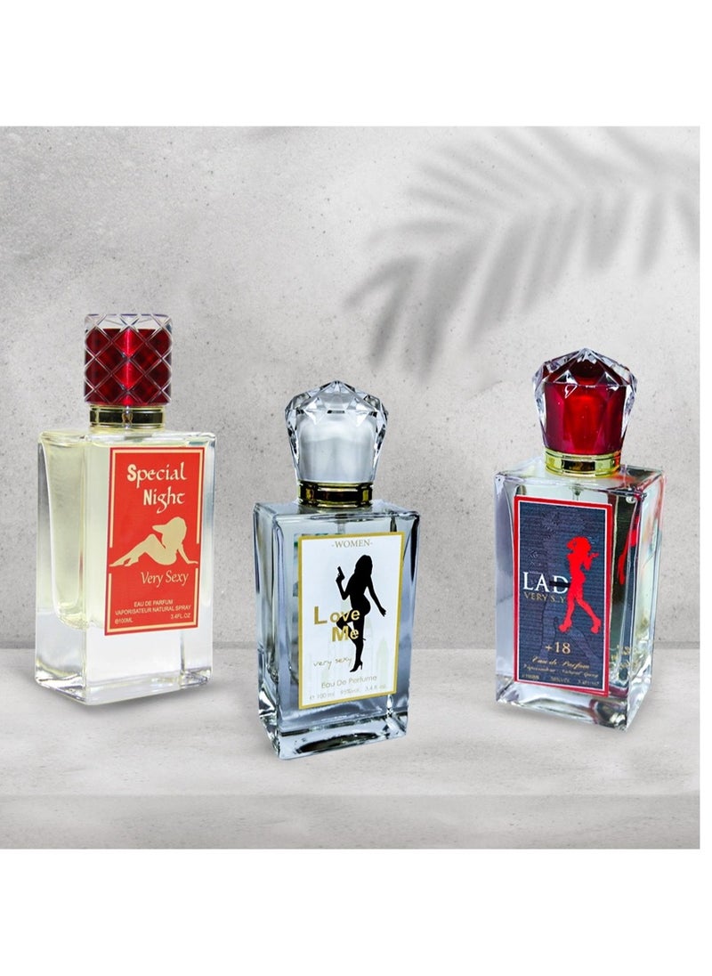 SETA Pheromone Perfumes A set of three perfumes 