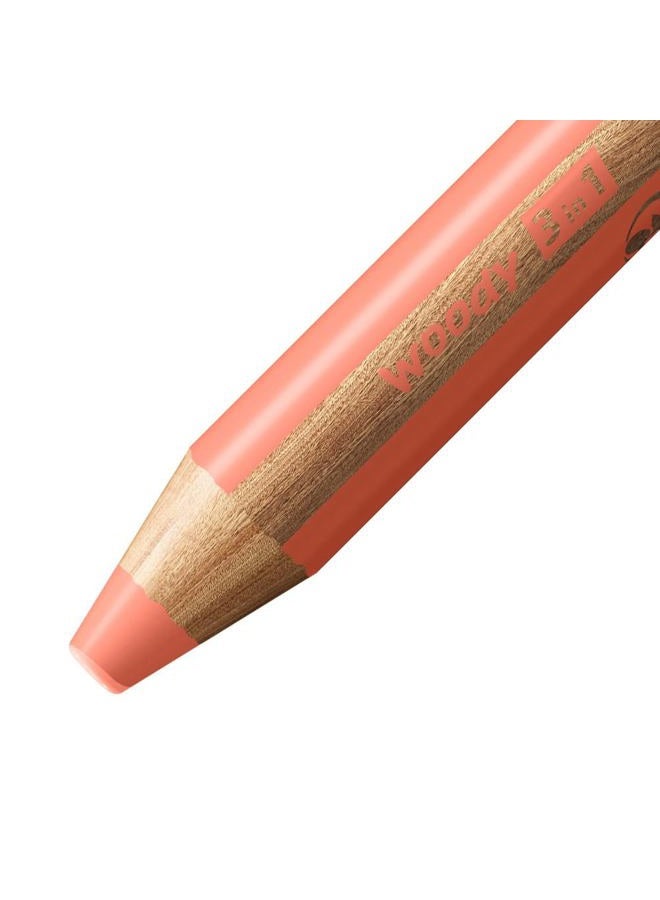 STABILO woody 3 in 1, Set, 6-Color Pastel Set with Sharpener - Image 3