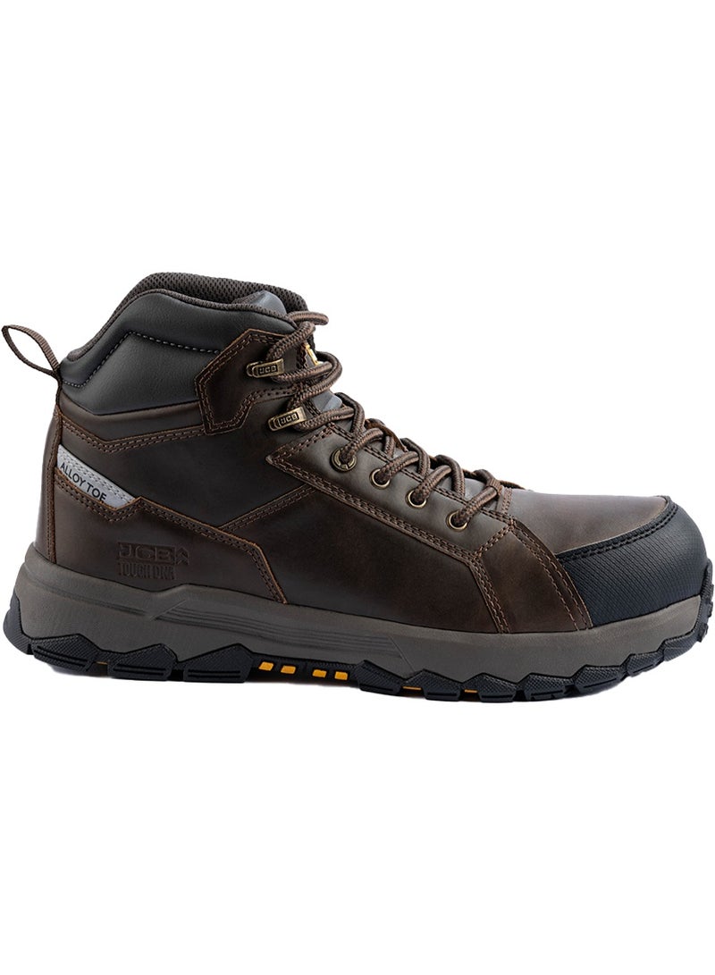 JCB Rugged 6" Safety Boots for Men JCB-005A | Alloy Toe – Oil, Heat & Slip Resistant, ASTM F2413-18 Certified, EH – Mid Brown - Image 3
